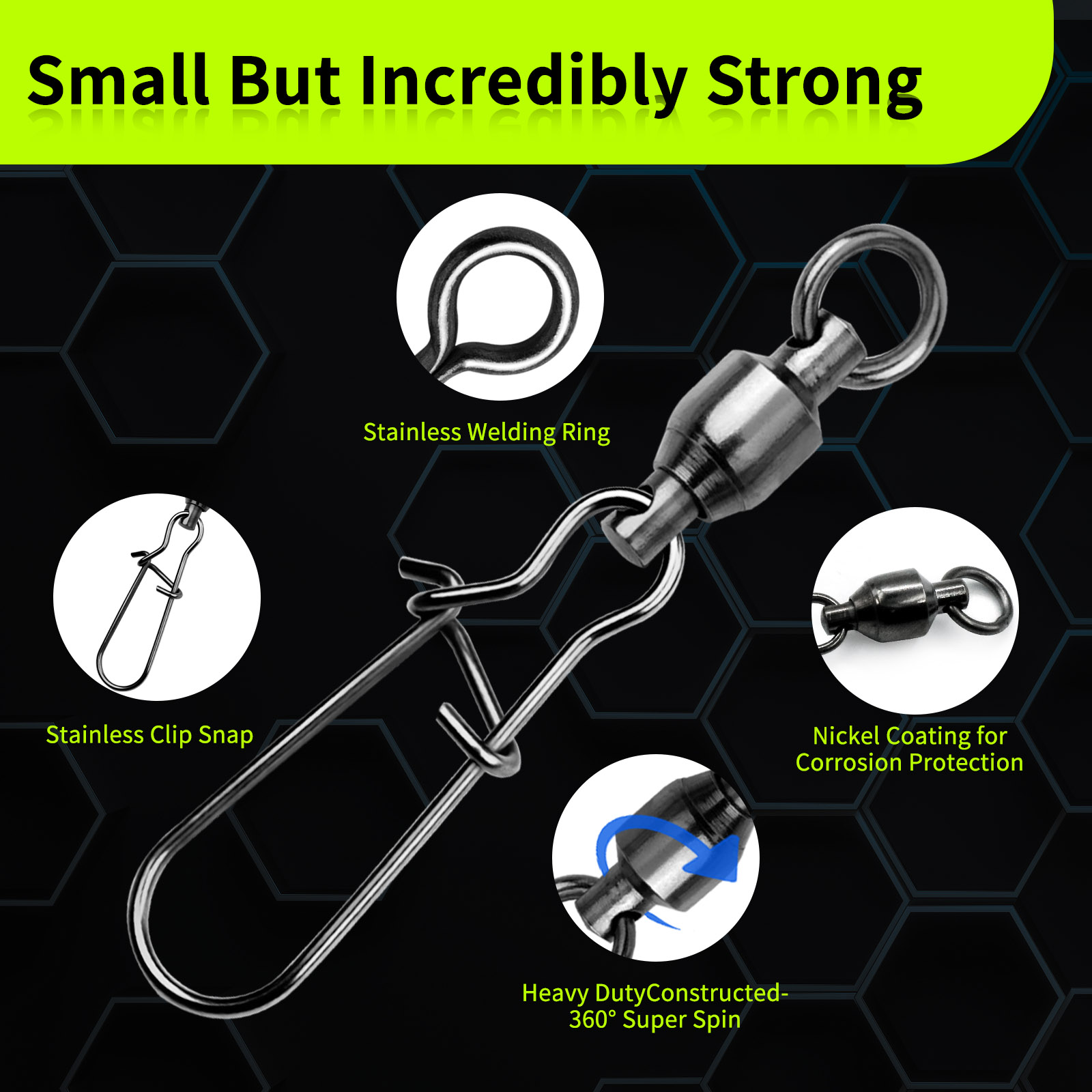 9KM 10PCS Ball Bearing Swivel  - Baitcasting Reel recension och pris