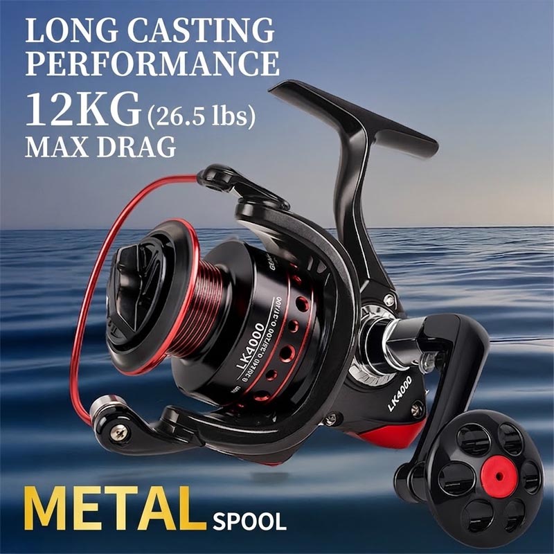 Full Metal Spinning Fishing Re - Trolling Reel recension och pris